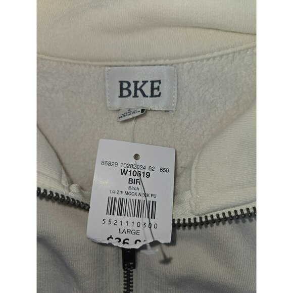 BKE Mens Birch 1/2 Zip Mock Neck Sweater Large NEW NWT - Picture 5 of 8
